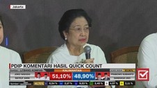 VIDEO: PDIP Bicara Hasil Quick Count, Puji