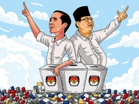 Real Count KPU: 23% Suara Masuk, Jokowi-Ma'ruf Kuasai 55,24%