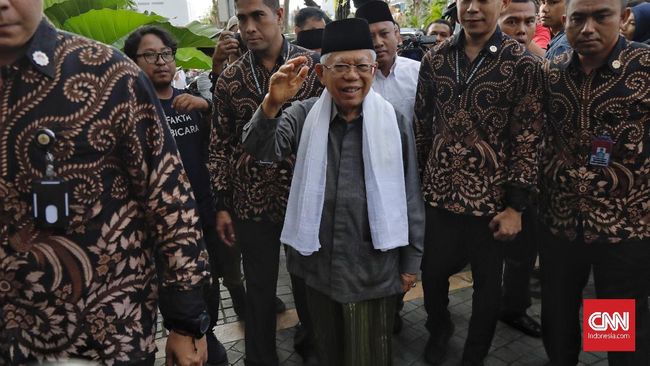 Ma'ruf Hadiri Acara Purnawirawan TNI Gagasan Hendropriyono