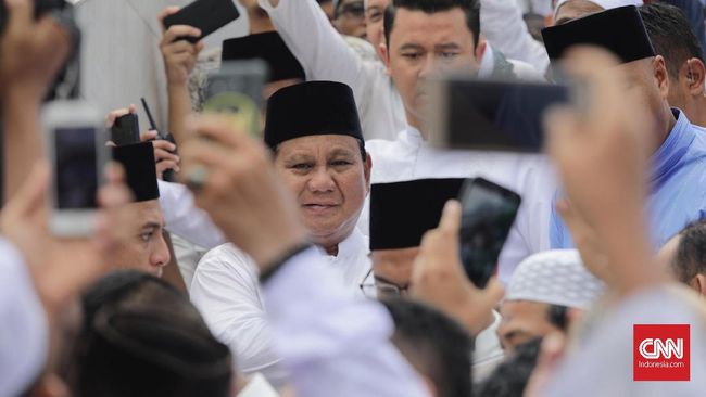 'Prabowo Presiden Kita' Bergema di Jalan Kertanegara Nomor 4