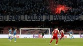 Napoli bermain di kandang setelah kalah 0-2 pada leg pertama yang berlangsung di Stadion Emirates. (Action Images via Reuters/Matthew Childs)