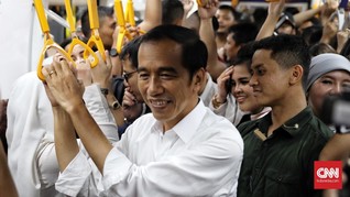 Usai Kunjungi Grand Indonesia, Jokowi Pulang Naik MRT
