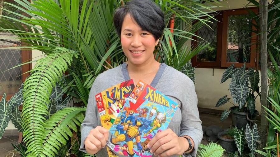 Jika dilihat dari referensi artist komik yang ia lihat sekarang memang masih didominasi oleh laki-laki.