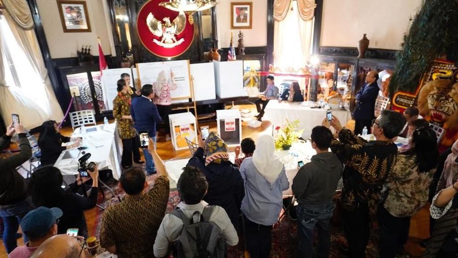 Kedutaan Besar Republik Indonesia (KBRI) di Washington DC, Amerika Serikat (AS), merilis hasil penghitungan suara pemilihan umum presiden 2019.