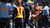 Selain gempa, Filipina juga kerap dilanda oleh rata-rata 20 topan per tahun, membawa hujan lebat yang memicu tanah longsor yang mematikan. (Photo by Noel CELIS / AFP)