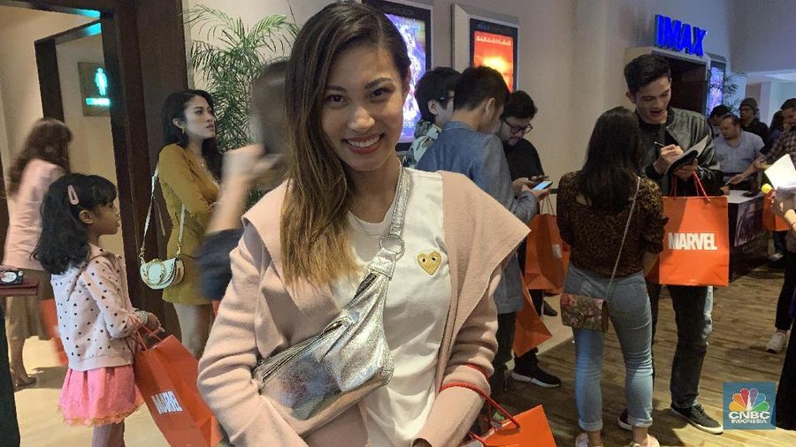 Patricia Gouw usai menonton Avengers Endgame