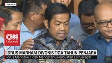 VIDEO: Idrus Marham Divonis 3 Tahun Penjara