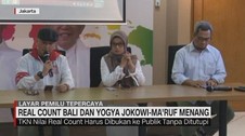 VIDEO: Real Count Bali dan Yogya, Jokowi-Maruf Menang