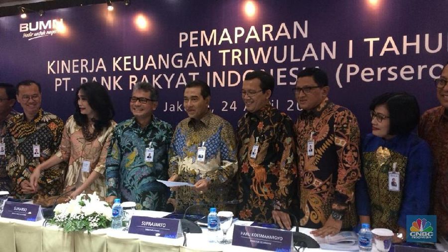 PT Bank Rakyat Indonesia (Persero) Tbk (BRI/BBRI) berhasil membukukan laba bersih di kuartal I-2019 sebesar Rp 8,2 triliun.