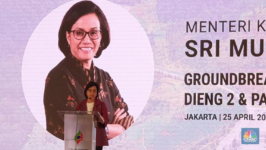 Menteri Keuangan Sri Mulyani semangat optimalkan listrik panas bumi, untuk tekan impor minyak 