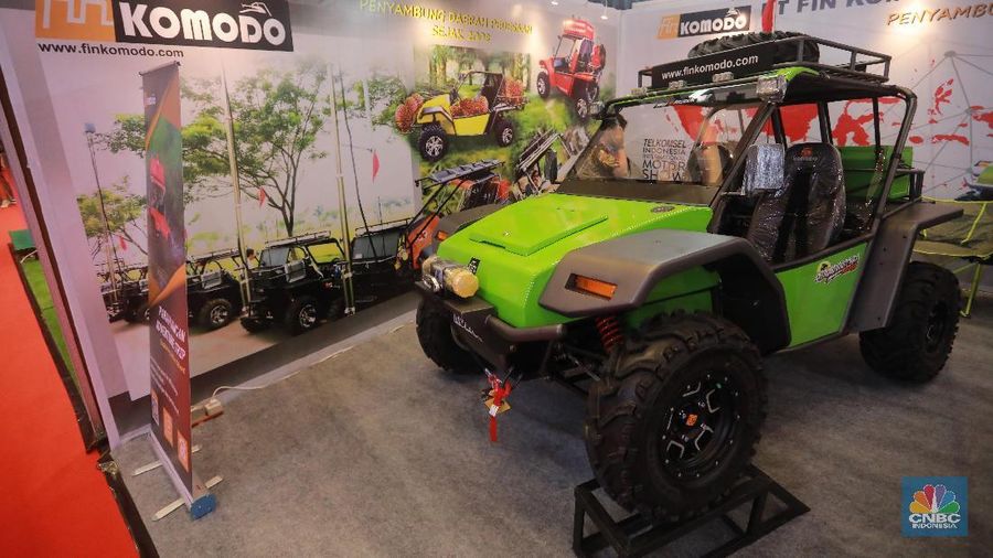 PT Fin Komodo kembali hadir di Pameran Otomotif IIMS dengan mobil yang dapat digunakan untuk mengangkut beban seberat 250 Kg.