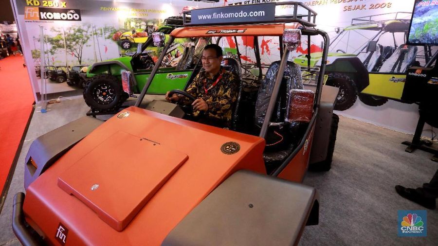 PT Fin Komodo kembali hadir di Pameran Otomotif IIMS dengan mobil yang dapat digunakan untuk mengangkut beban seberat 250 Kg.