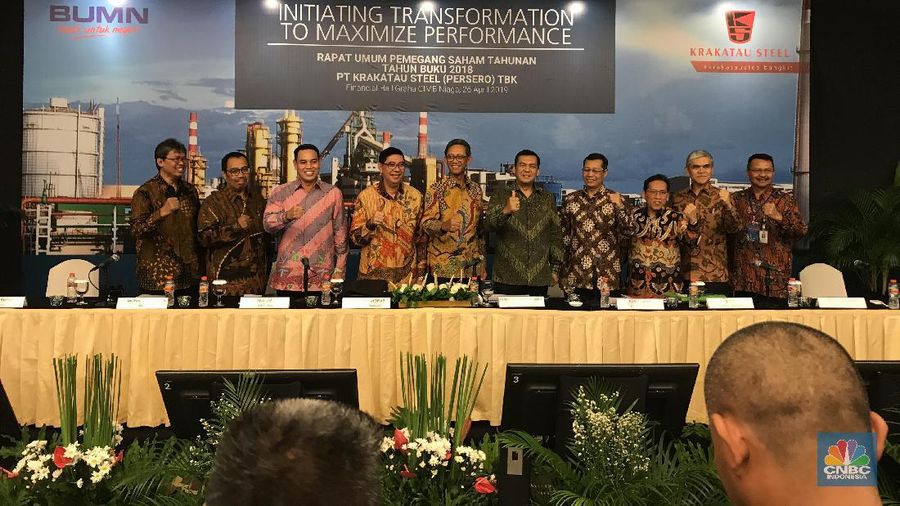 PT Krakatau Steel Tbk (KRAS) masih mengalami rugi bersih sepanjang 3 bulan pertama tahun ini atau kuartal I-2019.