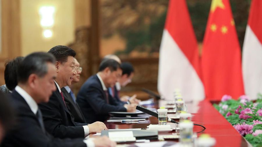 Presiden China Xi Jin Ping mengatakan inisiatif one belt & road lebih banyak untungkan dunia 