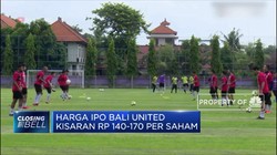 Harga IPO Bali United Kisaran Rp 140-Rp 170 Per Saham