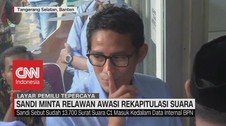 VIDEO: Sandi Minta Relawan Awasi Rekapitulasi Suara