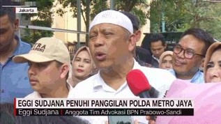 VIDEO: Eggi Sudjana Penuhi Panggilan Polda Metro Jaya