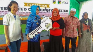 ACT dan LSM Jepang Resmikan 160 Hunian Korban Tsunami Palu