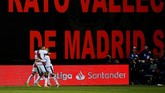 Rayo Vallecano berhasil mempertahankan keunggulan 1-0 hingga akhir pertandingan. (REUTERS/Javier Barbancho)