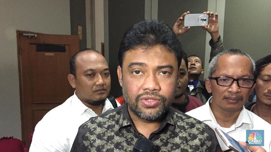 Presiden Konfederasi Serikat Pekerja Indonesia (KSPI) Said Iqbal. (CNBC Indonesia/Samuel Pablo)