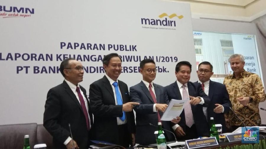 PT Bank Mandiri Tbk (BMRI) mencatatkan pertumbuhan kredit 12,4% secara year-on-year (yoy) pada kuartal I-2019 mencapai Rp 790,5 triliun.