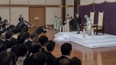 Akihito berharap kekaisaran selanjutnya yang dipimpin oleh sang anak, Putra Mahkota Naruhito, bisa membuat Jepang tetap makmur. (The Imperial Household Agency of Japan via AP)