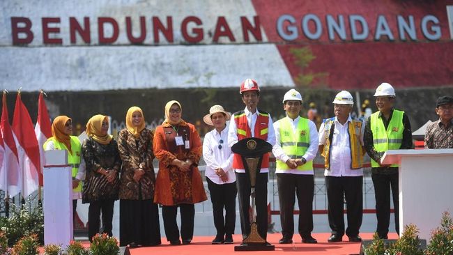 Jokowi Resmikan Bendungan Gondang: Sebagai Sumber Irigasi