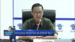 Realisasi Investasi Q1-2019 Rp 195,1 T