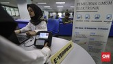 Penggunaan e-Voting dalam pemilu pun sempat ditonjolkan lagi oleh Ketua DPR Bambang Soesatyo. Menurutnya metode itu sebaiknya sudah bisa dilakukan pada pemilu untuk kepala daerah selanjutnya. (CNN Indonesia/Adhi Wicaksono)