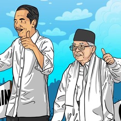 Real Count Sudah 65,4%, Jokowi-Amin Unggul 12,26 Juta Suara
