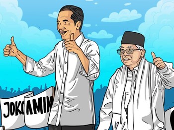 Real Count Sudah 65,4%, Jokowi-Amin Unggul 12,26 Juta Suara