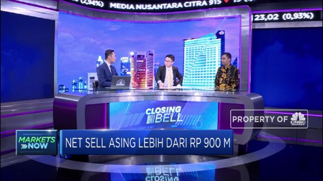 Asing Net Sell Rp 967,33 Miliar di Bursa Saham