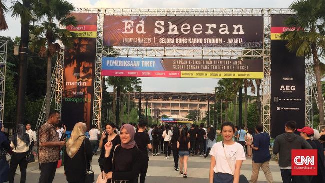 Pemeriksaan 7 Lapis untuk Masuk Konser Ed Sheeran di Jakarta