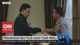 VIDEO: Penghargaan Bagi Polisi Gugur Tugas Pemilu