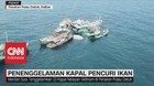 VIDEO: Lagi! Menteri Susi Tenggelamkan Kapal Pencuri Ikan