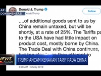 Trump Ancam Tambah Tarif Barang Asal China