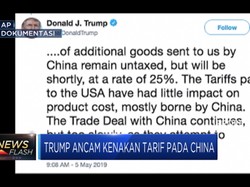 Trump Ancam Tambah Tarif Barang Asal China