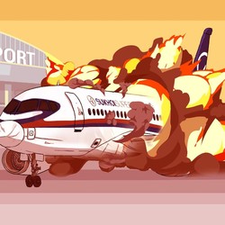 Ketika Pesawat Sukhoi Terbakar Saat Mendarat