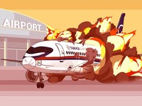Ketika Pesawat Sukhoi Terbakar Saat Mendarat