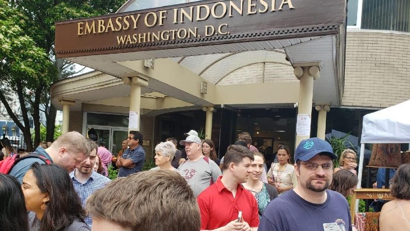 Lebih dari 6.000 pengunjung memadati open house KBRI Washington DC.