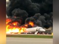 VIDEO: Detik-detik Terbakarnya Pesawat Aeroflot di Moskow