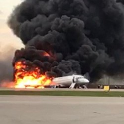 Pilot: Kilat Sebabkan Pesawat Sukhoi Terbakar saat Mendarat