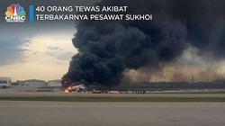 Nahas! Detik-detik Terbakarnya Pesawat Sukhoi, 40 Orang Tewas