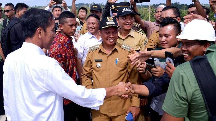 Kedatangan Presiden untuk meninjau salah satu wilayah yang akan menjadi calon Ibu Kota baru.