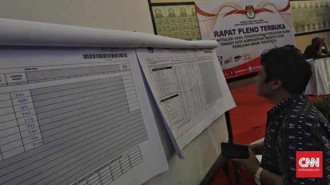 Hasil Pleno Pilpres di 26 Provinsi: Jokowi Unggul 59,7 Persen