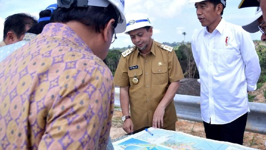 Kedatangan Presiden untuk meninjau salah satu wilayah yang akan menjadi calon Ibu Kota baru.