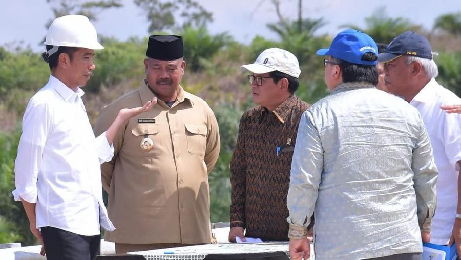 Kedatangan Presiden untuk meninjau salah satu wilayah yang akan menjadi calon Ibu Kota baru.