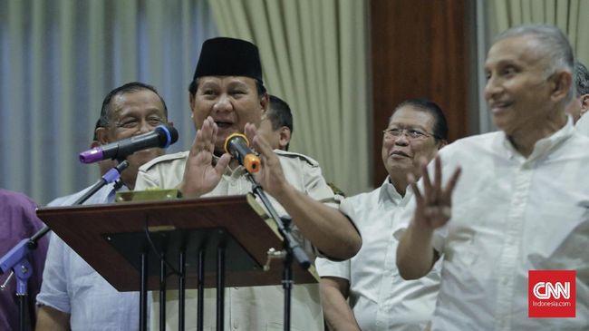 Prabowo: Saya Akan Tolak Hasil Penghitungan Curang