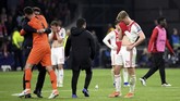 Kekalahan dari Tottenham Hotspur membuat Ajax Amsterdam gagal memenangi delapan laga kandang terakhir di fase gugur Liga Champions dengan catatan empat imbang dan empat kali kalah. (REUTERS/Piroschka Van De Wouw)