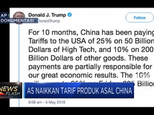 AS Resmi Naikkan Tariff Impor China jadi 25%